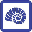 hotel saint michel digne les bains logo ammonite geologie